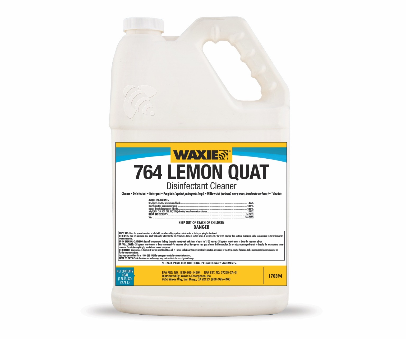 Wholesale Waxie 764 Lemon Quat Disinfectant Cleaner DollarDays