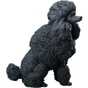 7" Black Poodle Figurine