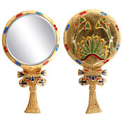 Egyptian Floral Hand Mirror