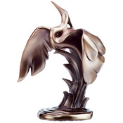 Figurine - Bronze Egret Takeoff