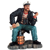 The Skipper Fishing Figurine