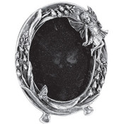 Pewter Fairy Picture Frame - Oval