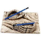 Skull Hands Pen Holder