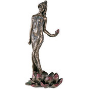 Art Nouveau - 8.5" Statue Lotus Maiden