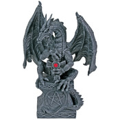 Dragon Holding The Cross Figurine