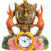 Tiki Fire Clock