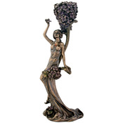 Art Nouveau - Blue Flower Lady Candleholder