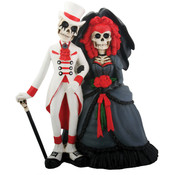 Figurine - Day of the Dead Gothic Wedding Couple