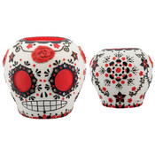 Day of the Dead Sugar Skull-Red