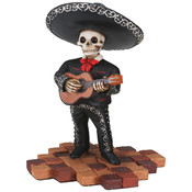 Figurine- Mariachi Band (Black)- Short Guitar Player