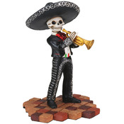 Figurine- Mariachi Band (Black)- Trumpet Player