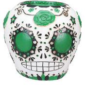 Day of the Dead Sugar Skull - Green