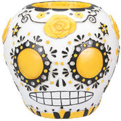 Day of the Dead Sugar Skull - Yellow