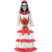 Figurine - Day of the Dead Red &amp; White Bride