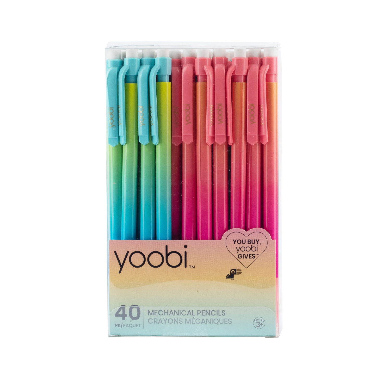 Wholesale Yoobi Ombre Mechanical Pencil Set 40 Pck (SKU 2358391