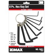 8 Piece Allen Hex Key Wrench Set