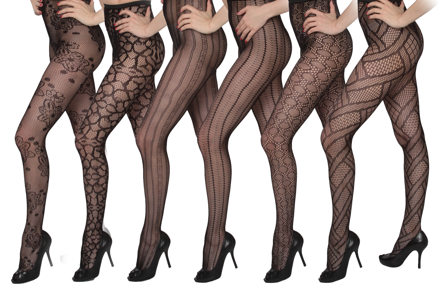 Fishnet pantyhose outfits
