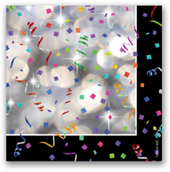 Wholesale Fat Toad Happy New Year Beverage Napkin - 16 Count(24x$1.03)