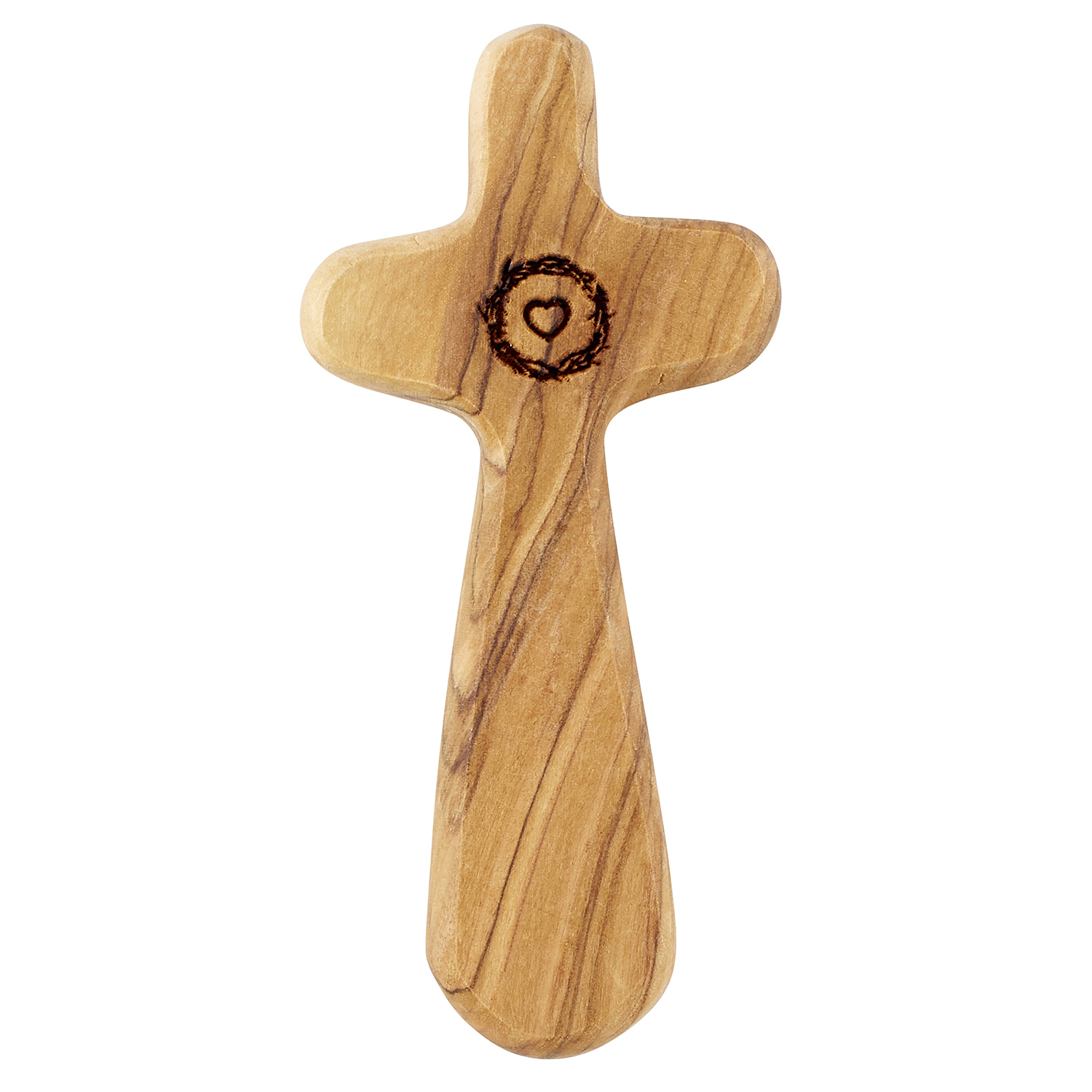 Wholesale Hand Held Prayer Cross with Heart Crown | DollarDays