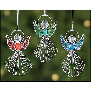 Wholesale Stained Glass Angel Ornaments (SKU 298117) DollarDays