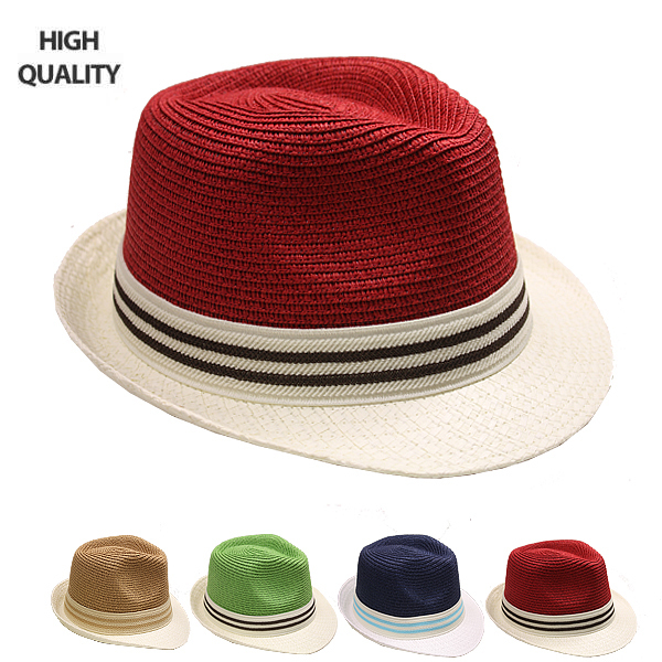 Wholesale Fedora Hat with Double Stripe Band | DollarDays