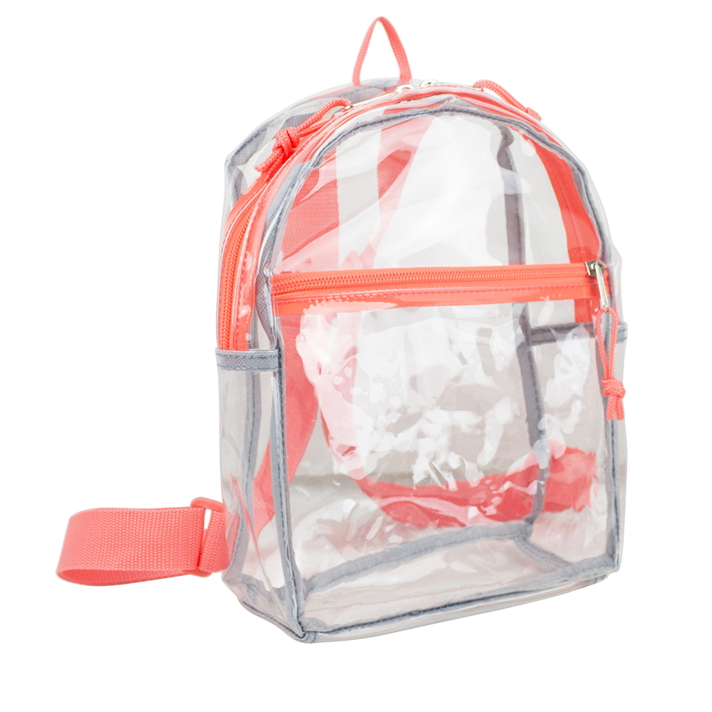 Wholesale Eastsport Clear Mini Backpack - Orange | DollarDays