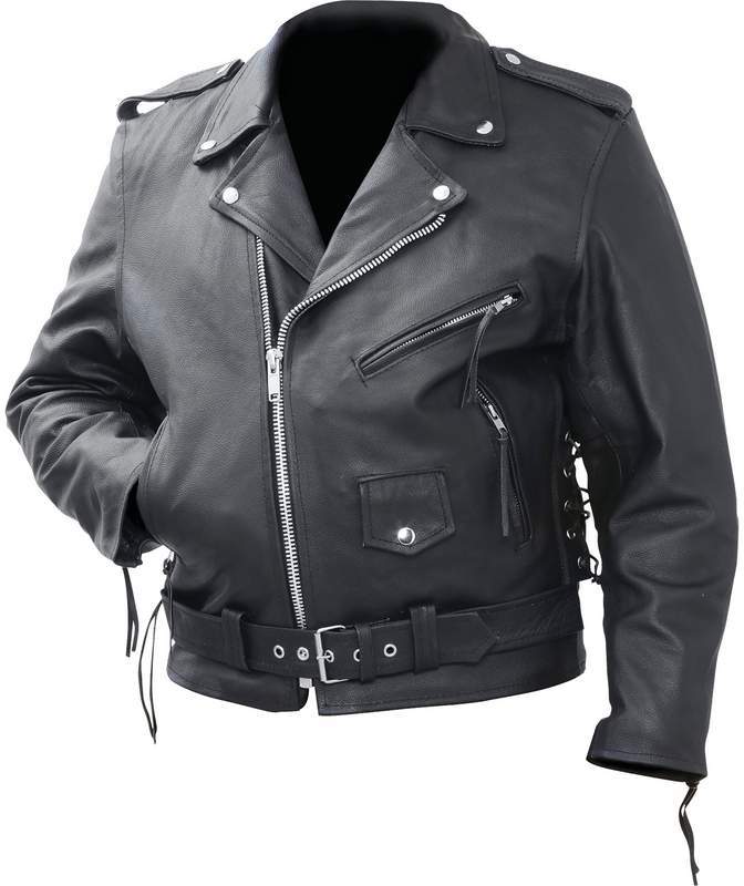 Rocky Mountain Hides Solid Genuine Cowhide Leather Classic Motorcycle