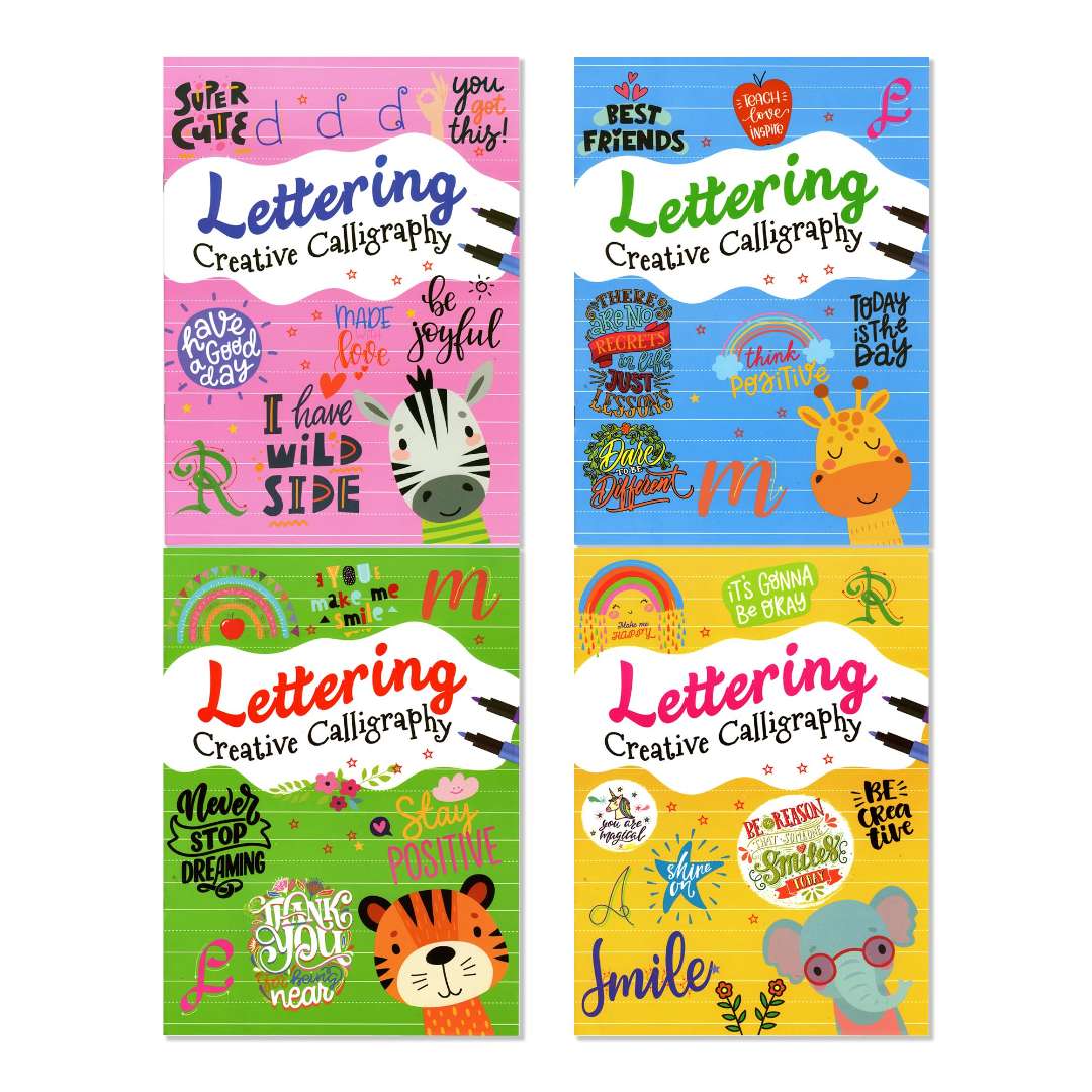 Lettering Books - Assorted Colors | DollarDays