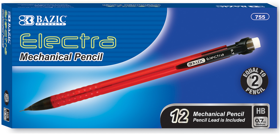 Wholesale Bazic Electra 0.7 MM Mechanical Pencil (12 / Box)(12x$2.19)