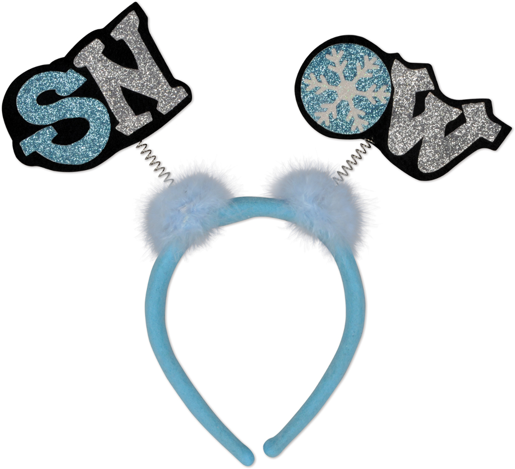 Beistle 20714 Glittered Snow Boppers - Pack of 12