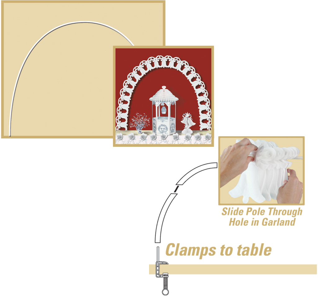 Beistle 11Ft White Celebration Arch Set | 11 ft