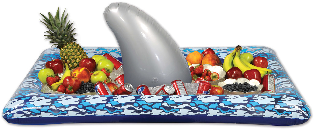 Beistle Inflatable Shark Buffet Cooler | 52.75" x 28" x 16"