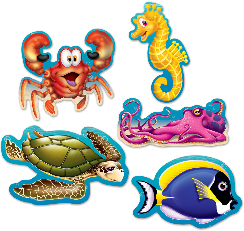 Wholesale Mini Under the Sea Cutouts(24x$1.39)