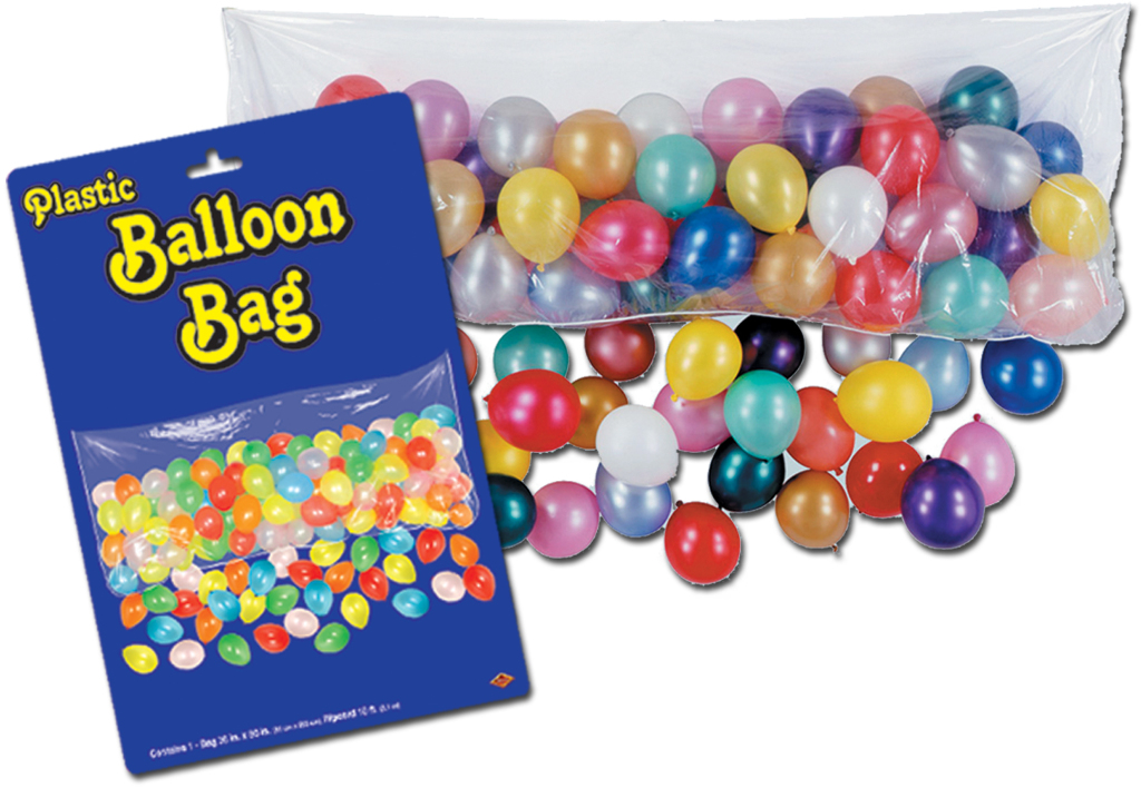 Wholesale Packaged Plastic Balloon Bag - Bag Only(12x$6.06)