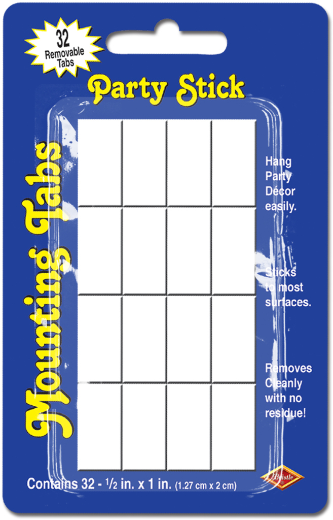 DDI 2181284 Party Stick Mounting Tabs Case of 12