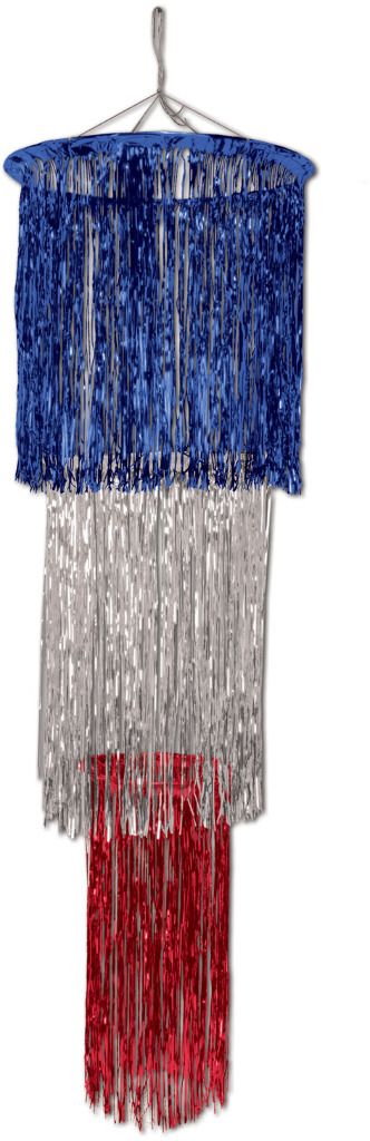 3-Tier Shimmering Chandelier - Red, Silver, Blue (1-Ply)(6x$10.50)