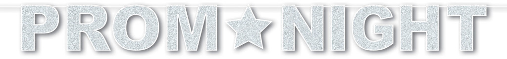 Beistle 57742 Glittered Prom Night Streamer - Pack of 12