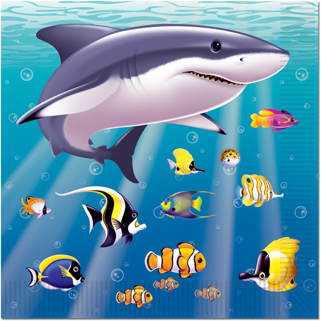 Wholesale Under the Sea Beverage Napkins(24x$1.98)