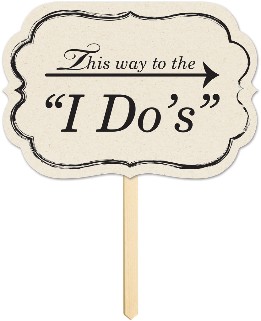 Wholesale This Way to the I Do's Yard Sign(18x$2.98)