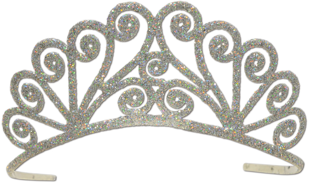 DDI 1908017 Glittered Metal Tiara - Silver #S0460 Case of 6