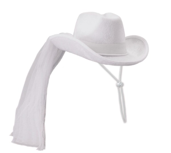 Beistle 60739 - Western Bride Hat - Pack of 6