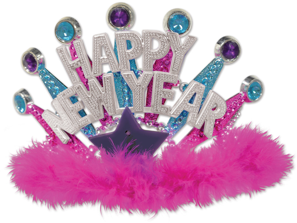 Wholesale Plastic Light-Up Happy New Year Tiara(12x$3.69)