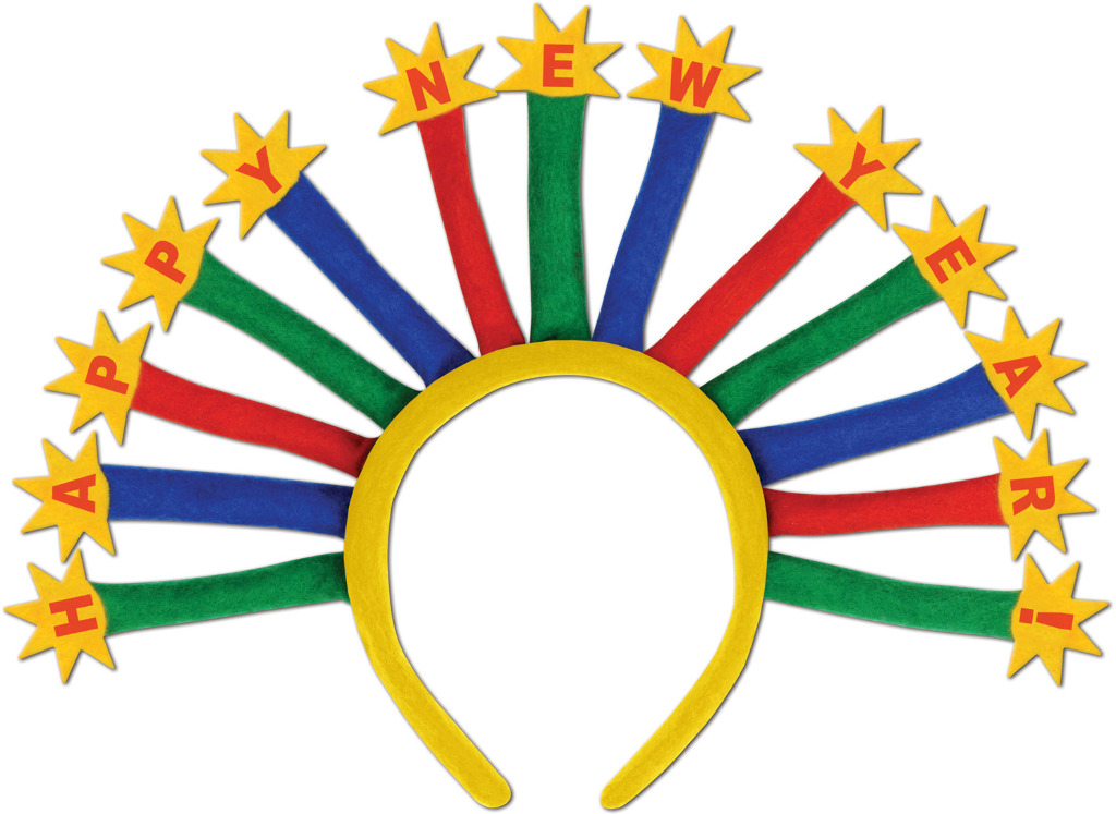Beistle 80734 Happy New Year Headband- Pack Of 12