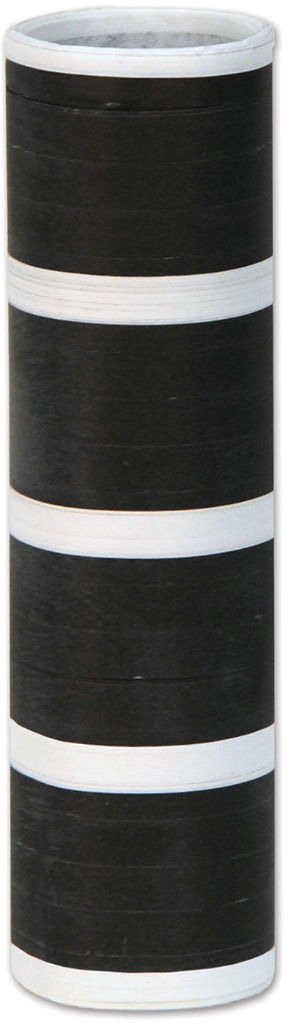 Beistle 88005-BKW Black and White FR Serpentines - Pack of 50