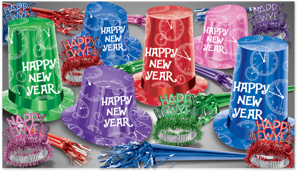 Beistle 88164-50 Super Hi Hat Assortment for 50