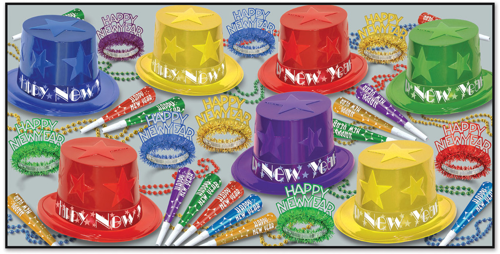Beistle Multicolor New Year Star Accessory Kit