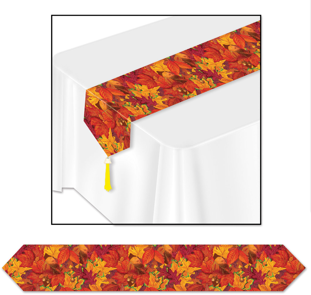 Wholesale Autumn Leaves Table Runner - Printed, 120 Per Case, 11