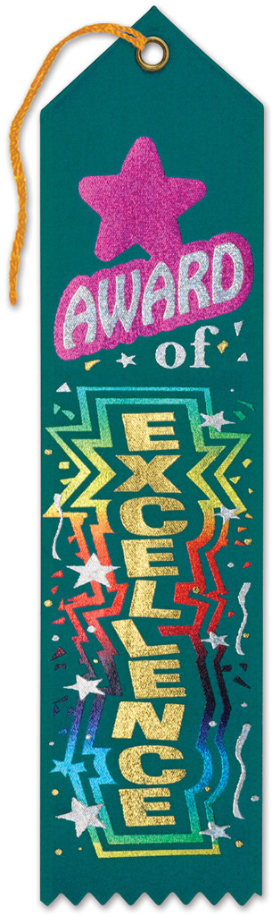 Wholesale Award of Excellence Award Ribbon(36x$1.13)