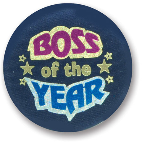 Wholesale Boss of the Year Satin Button(24x$1.33)