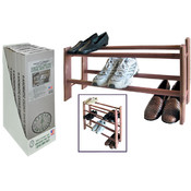 Wholesale Aromatic Cedar Stackable Two Tier Shoe Rack